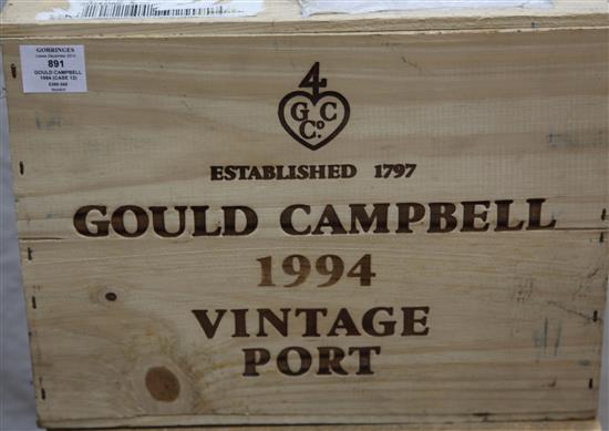 A case of twelve bottles of Gould Campbell 1994, owc.